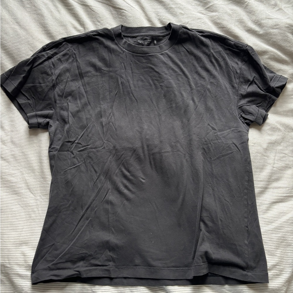 A&F Dark Grey Relaxed Soft AF Tee